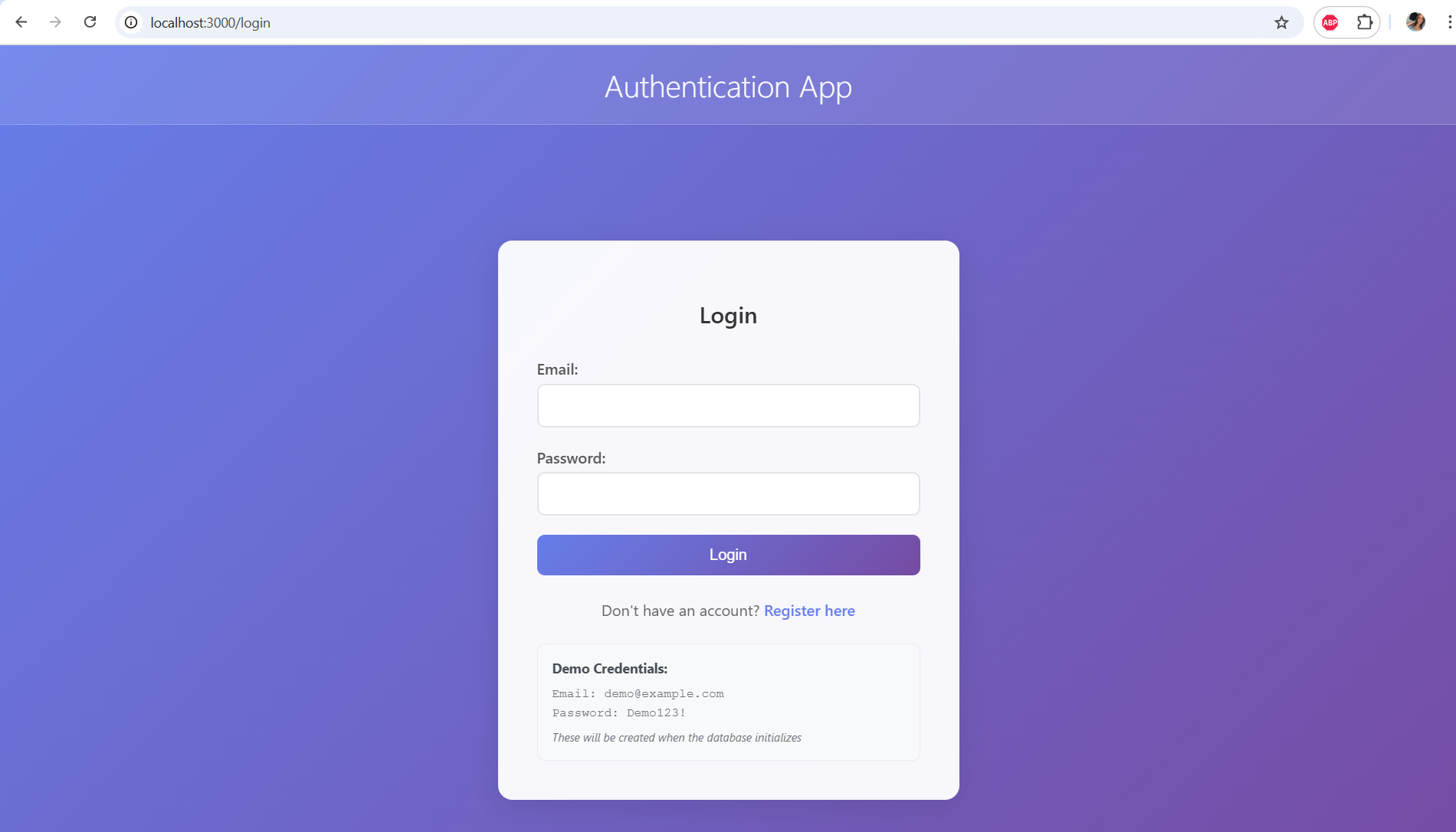 Authentication System