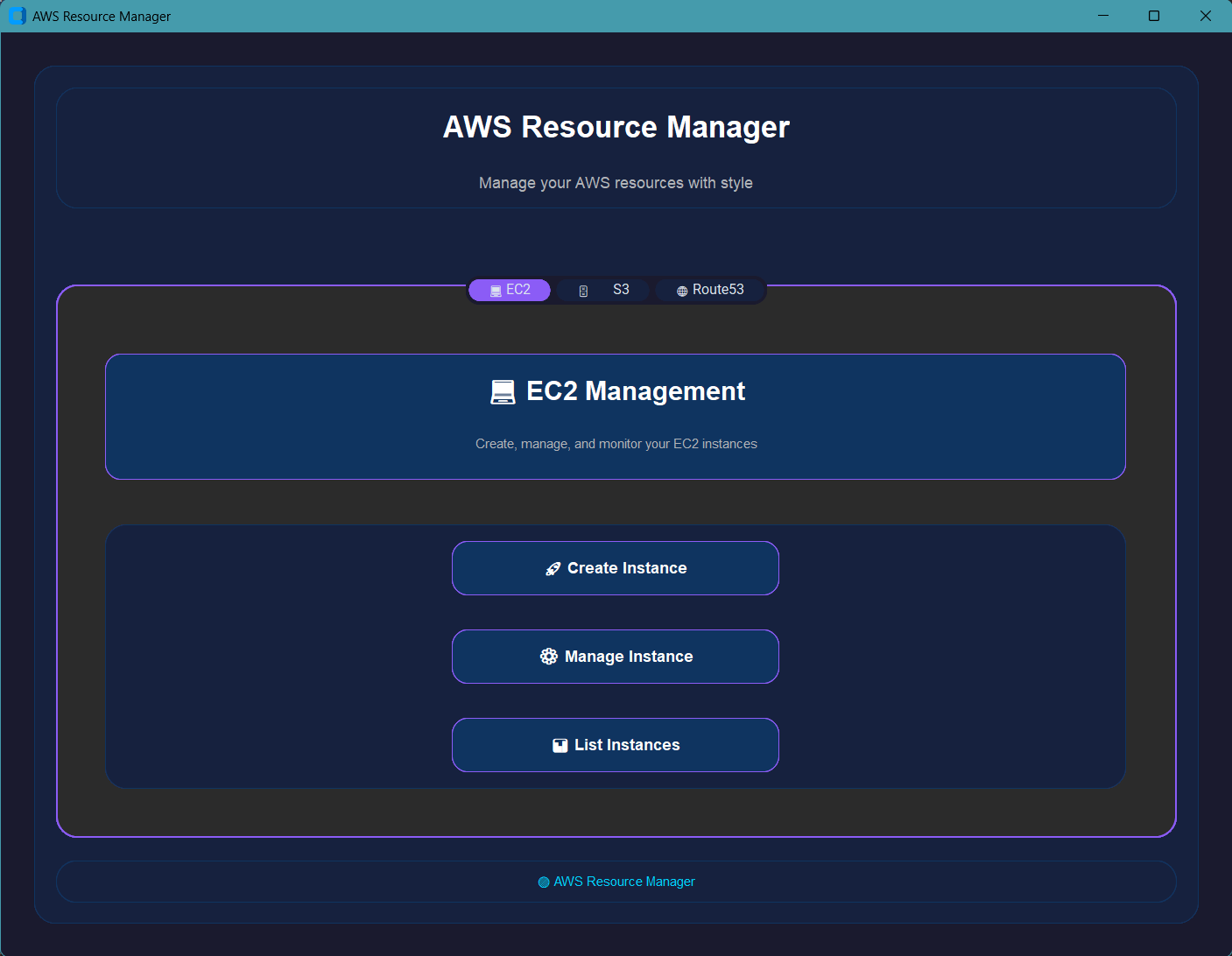AWS Resource Manager